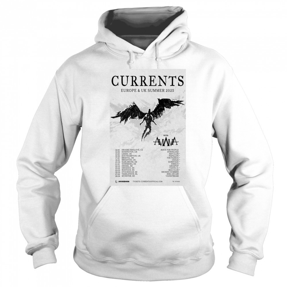 Currents Poster Europe & UK Summer 2025 Shirt Hoodie