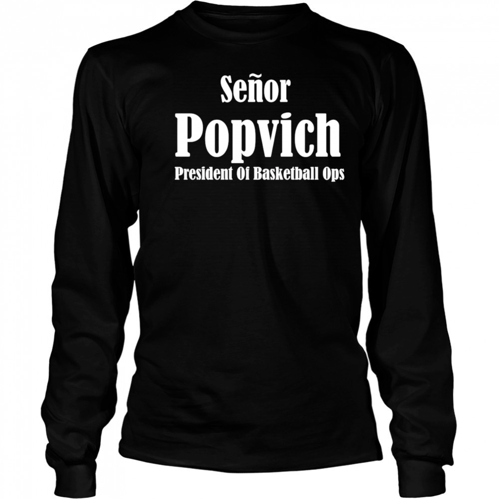 El jefe senor popvich shirt Long Sleeved