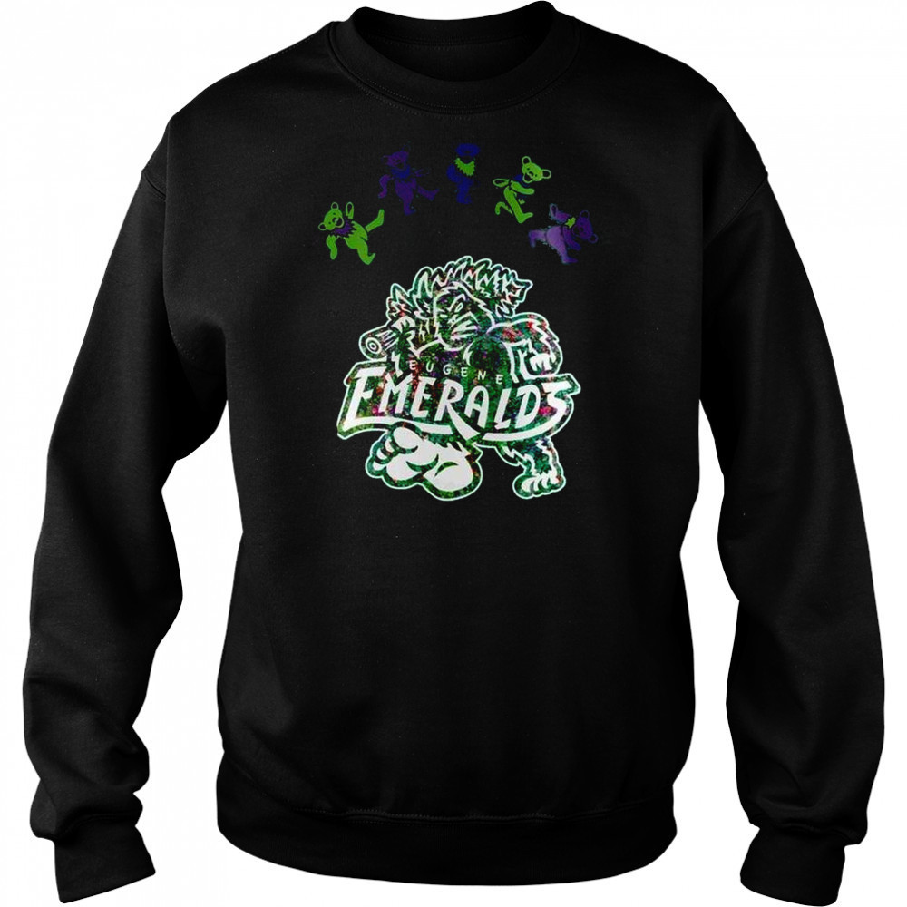 Eugene Emeralds Grateful Dead 60th Anniversary 2025 Baseball Shirt Sweatshirt