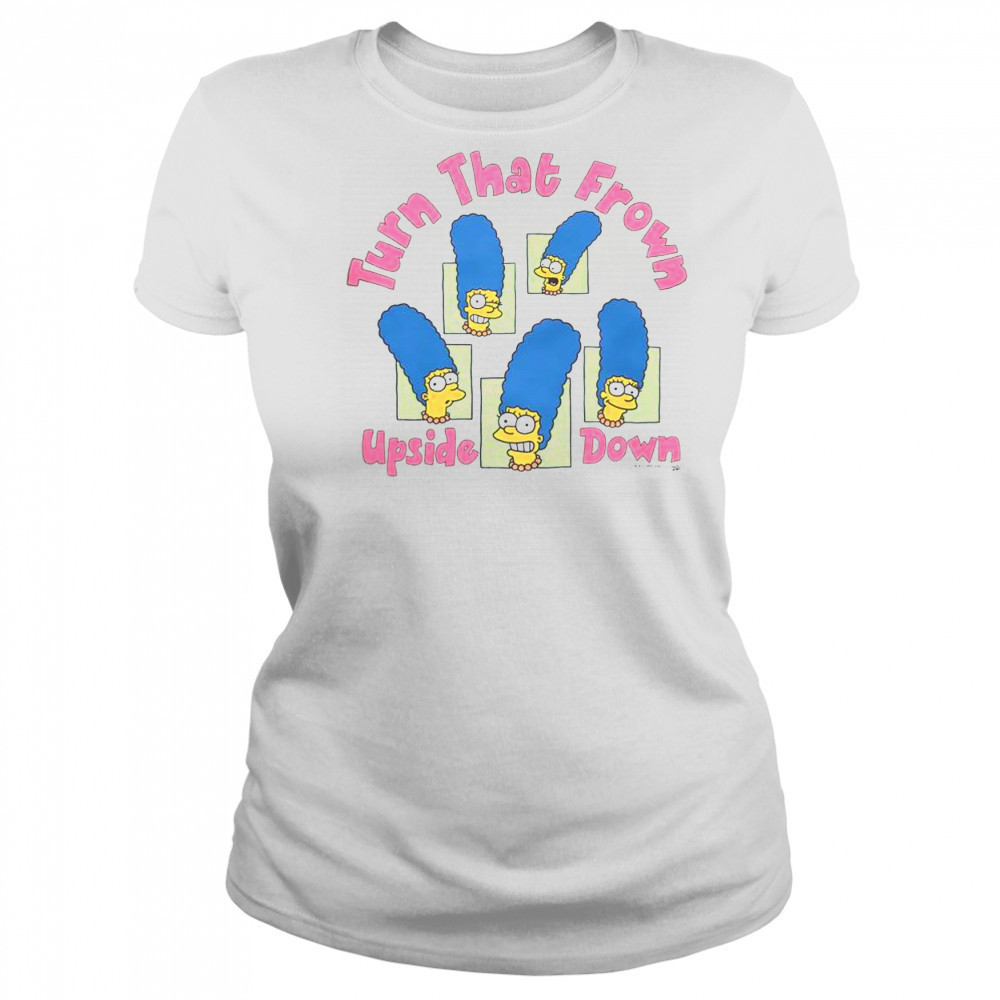 Funny The Simpsons Marge Turn That Frown Upside Down T-Shirt Women's T-shirt