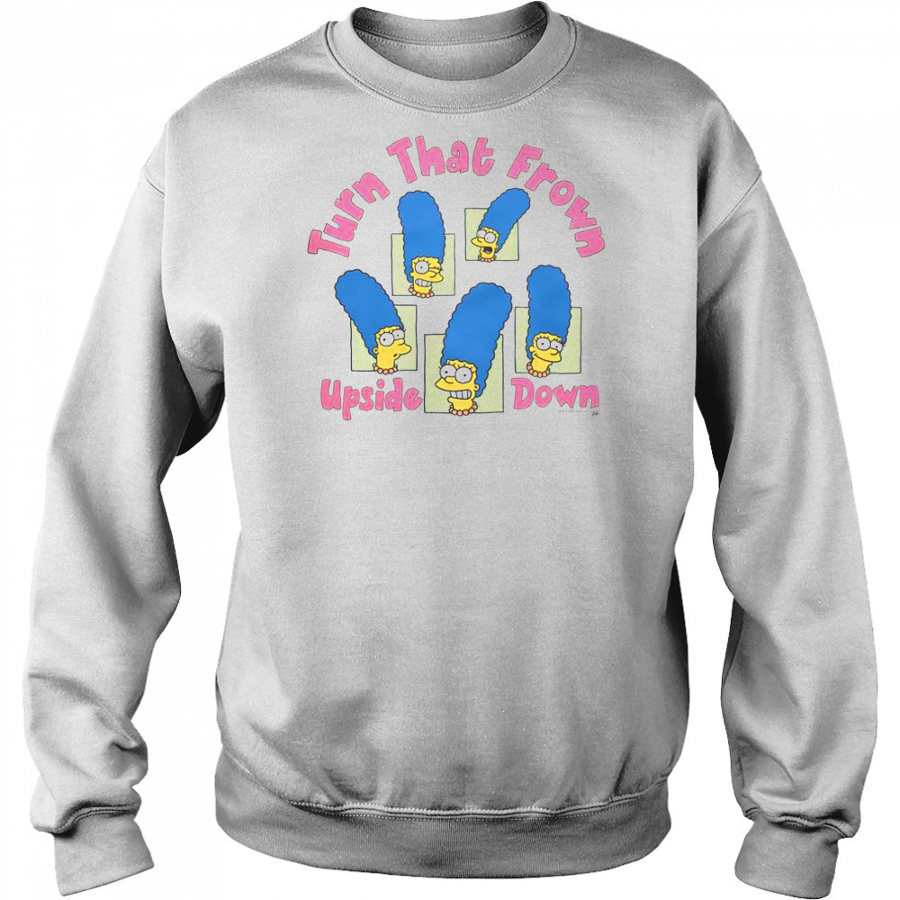 Funny The Simpsons Marge Turn That Frown Upside Down T-Shirt Sweatshirt