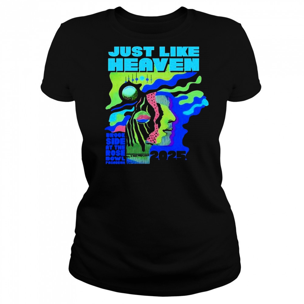 Just Like Heaven Time and Space Lineup Brookside At The Rose Bowl Pasadena 2025 t-shirt Women's T-shirt