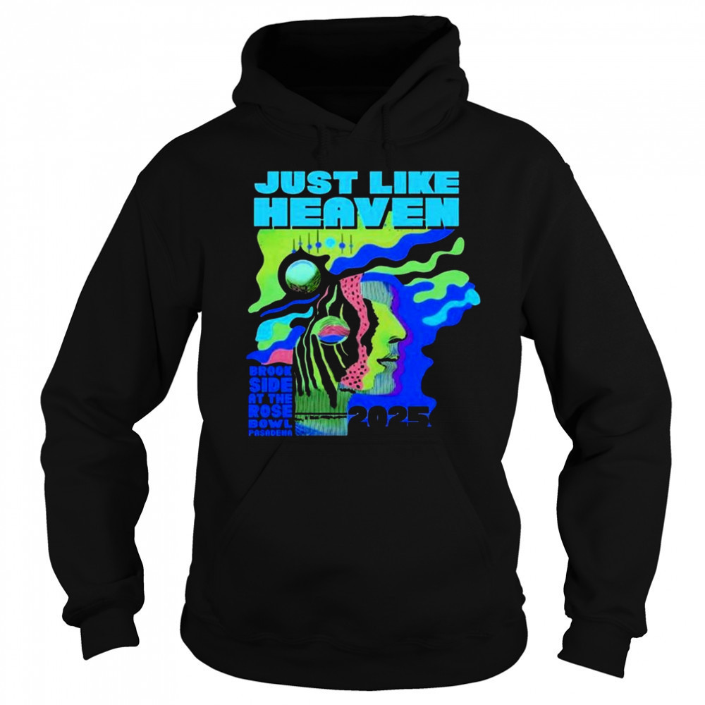 Just Like Heaven Time and Space Lineup Brookside At The Rose Bowl Pasadena 2025 t-shirt Hoodie