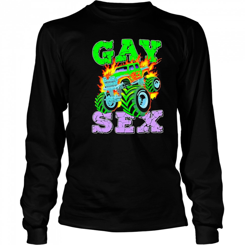 Monster truck gay sex shirt Long Sleeved