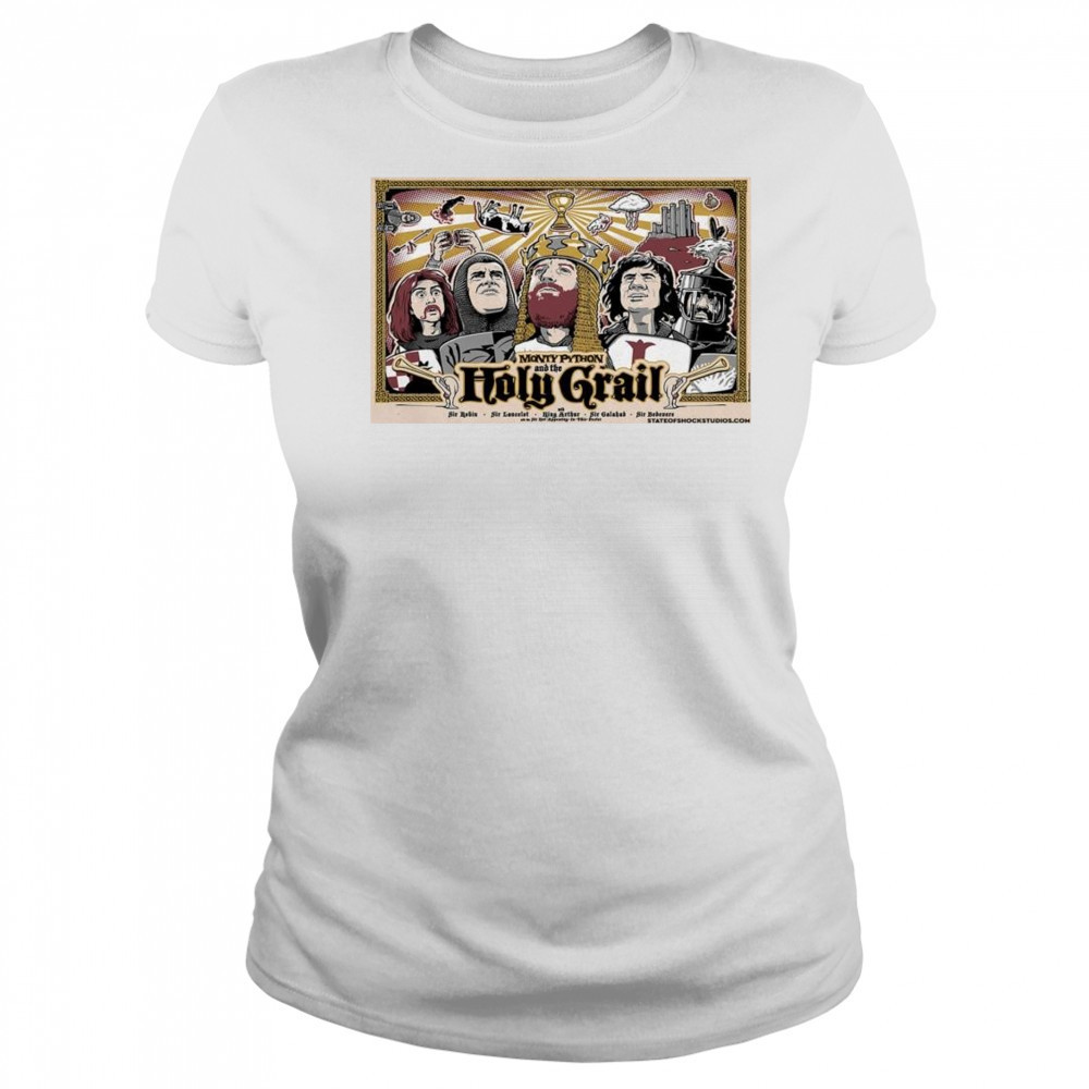 Monty Python & the Holy Grail Poster Sir Robin 2025 Sir Lancelot Shirt Women's T-shirt