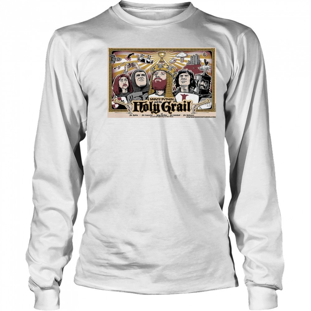 Monty Python & the Holy Grail Poster Sir Robin 2025 Sir Lancelot Shirt Long Sleeved