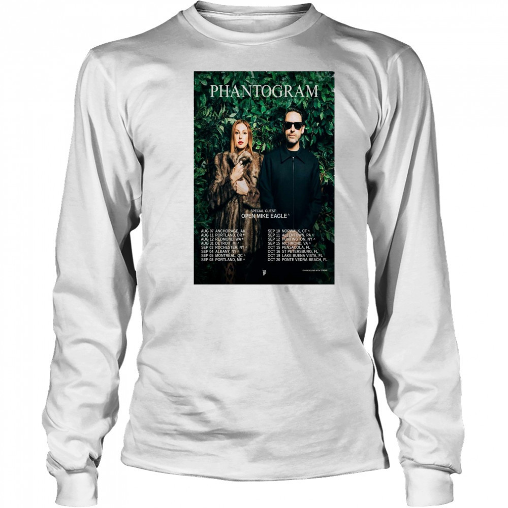 Phantogram Special Guest Open Mike Eagle Tour August September October 2025 t-shirt Long Sleeved