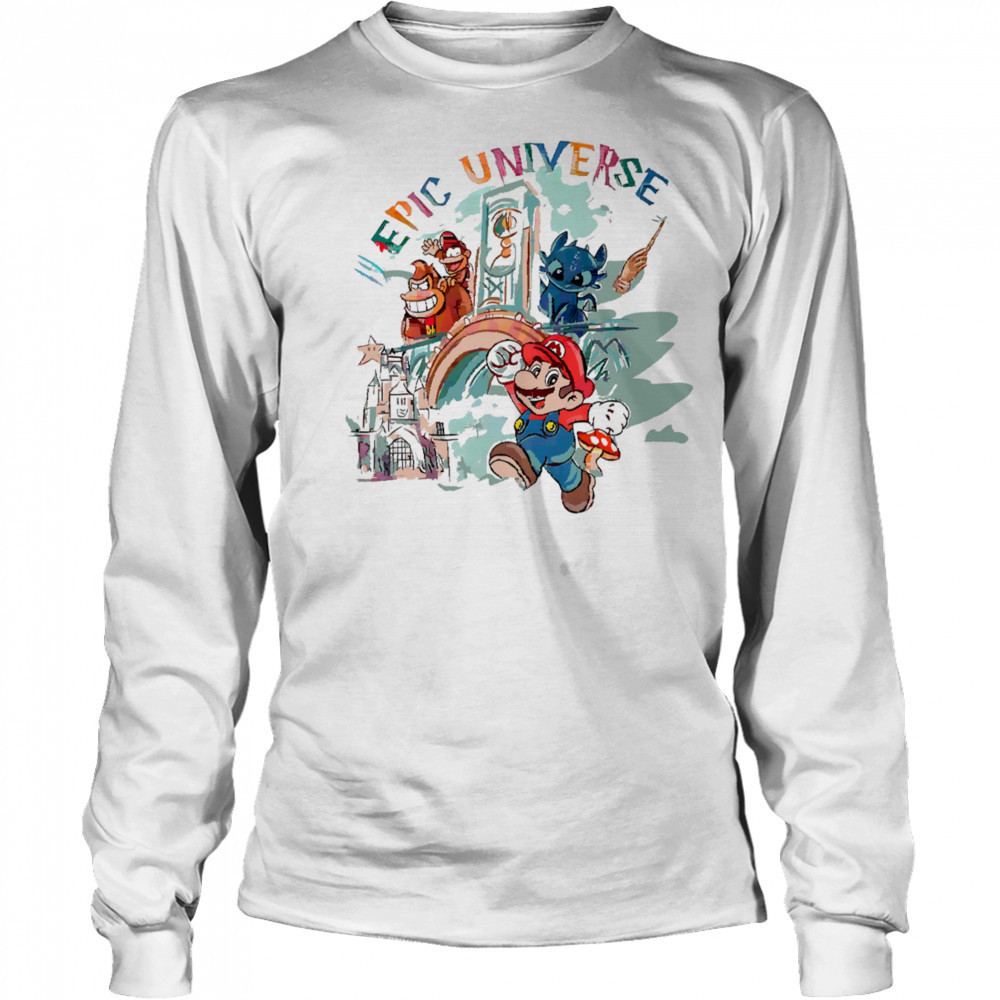 Retro Epic Universe Family Super Mario shirt Long Sleeved