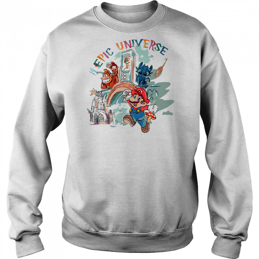 Retro Epic Universe Family Super Mario shirt Sweatshirt
