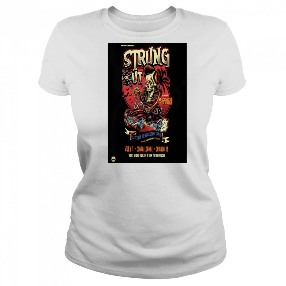Riot Fest Presents Strung Out Cobra Lounge Chicago IL July 1 2025 Tour t-shirt Women's T-shirt