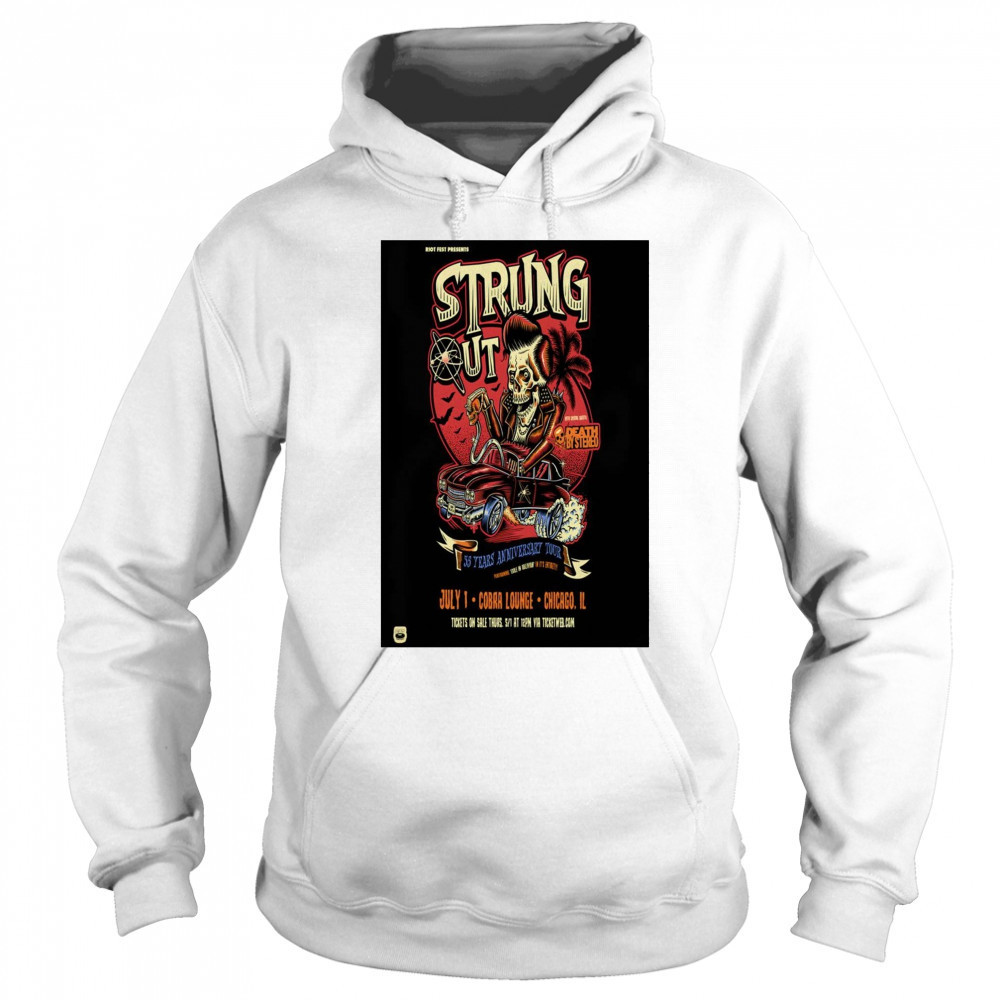 Riot Fest Presents Strung Out Cobra Lounge Chicago IL July 1 2025 Tour t-shirt Hoodie