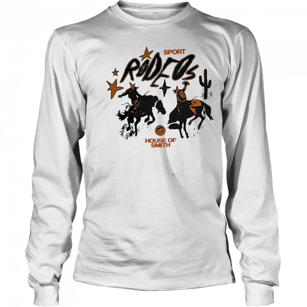 Rodeos sport horse cowboy shirt Long Sleeved