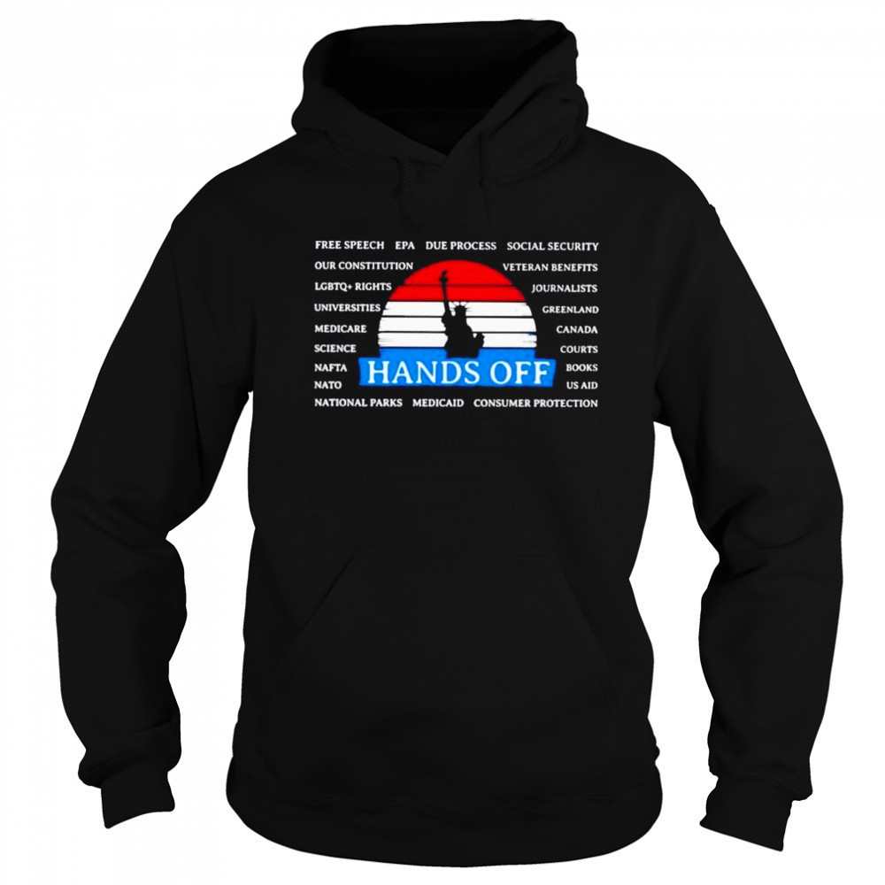 Statue of liberty hands off free speech epa due process social security shirt Hoodie