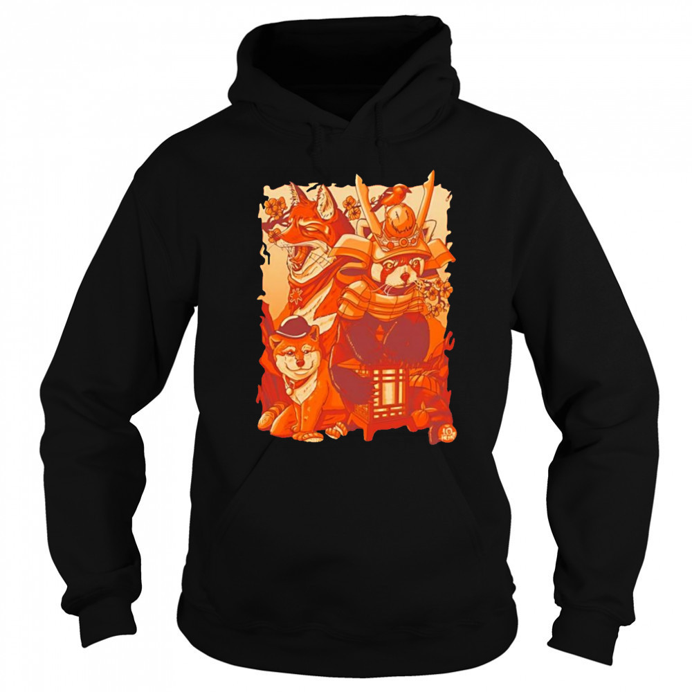 Tenhun Orange Fuzz shirt Hoodie