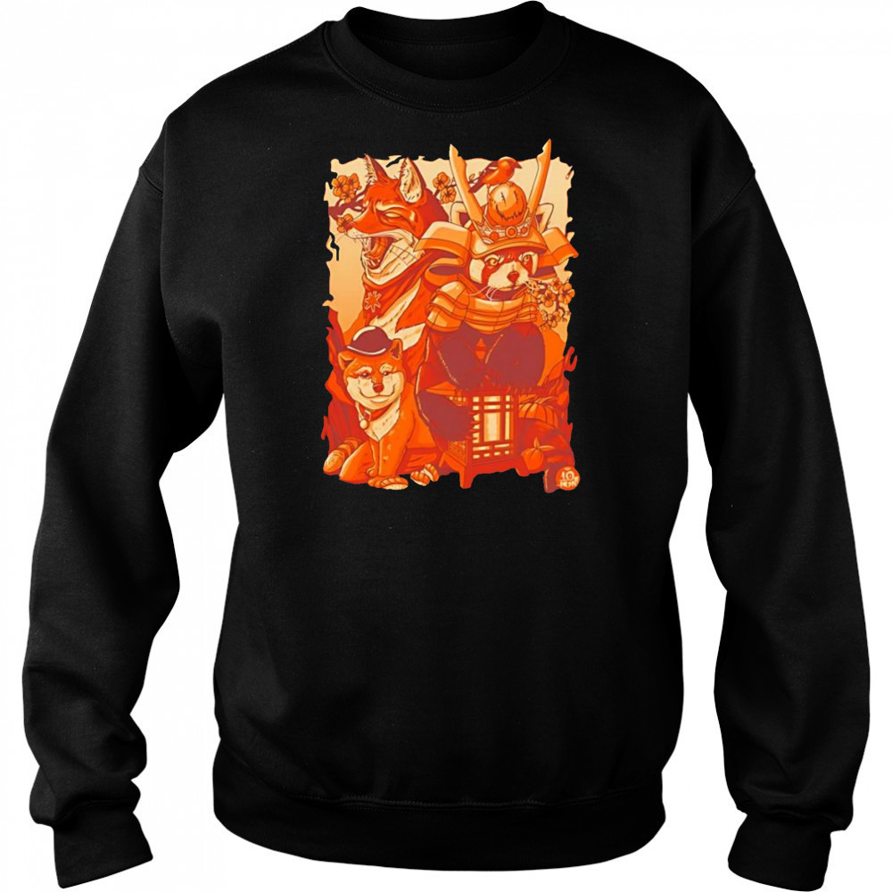 Tenhun Orange Fuzz shirt Sweatshirt