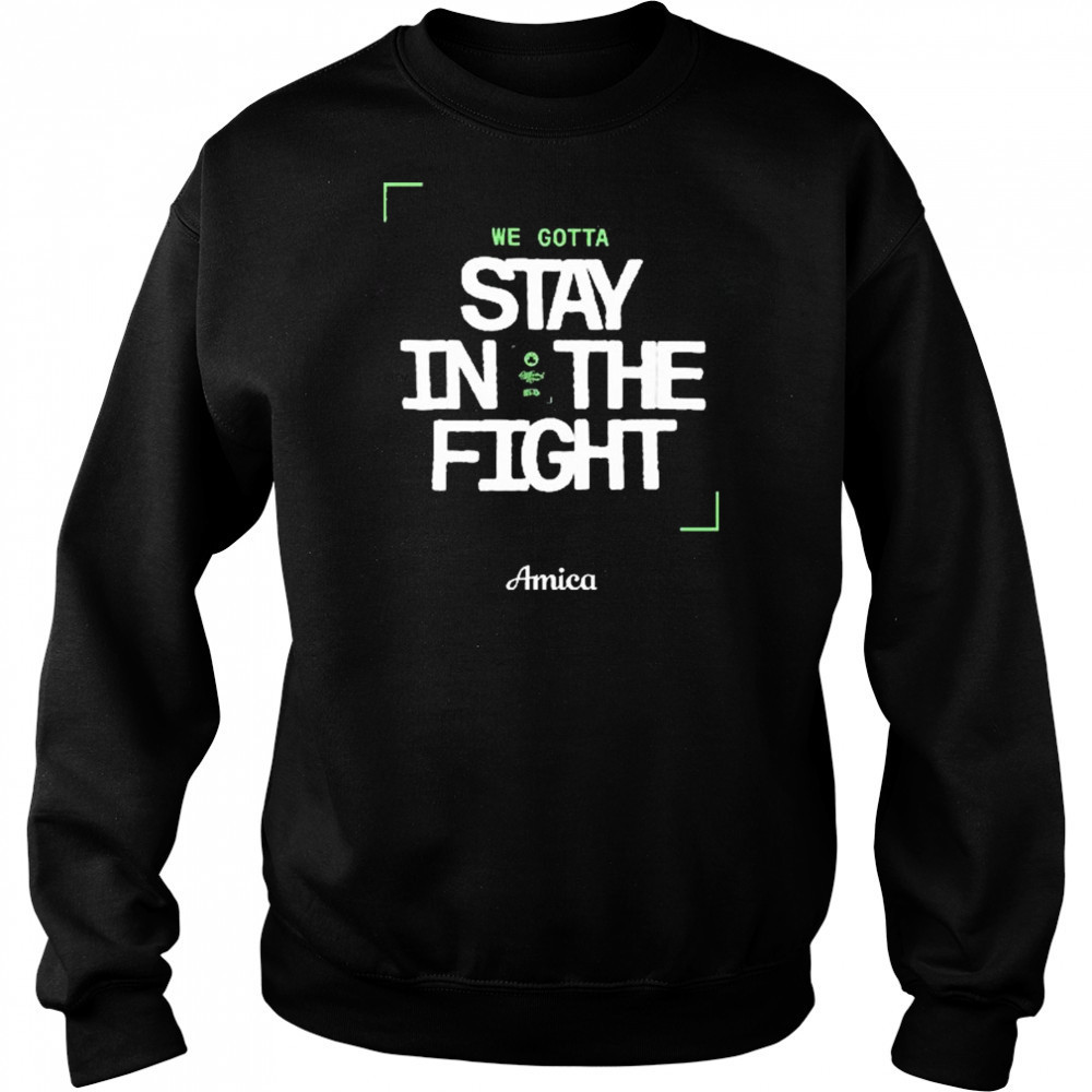 We Gotta Stay In The Fight Amica Boston Celtics t-shirt Sweatshirt