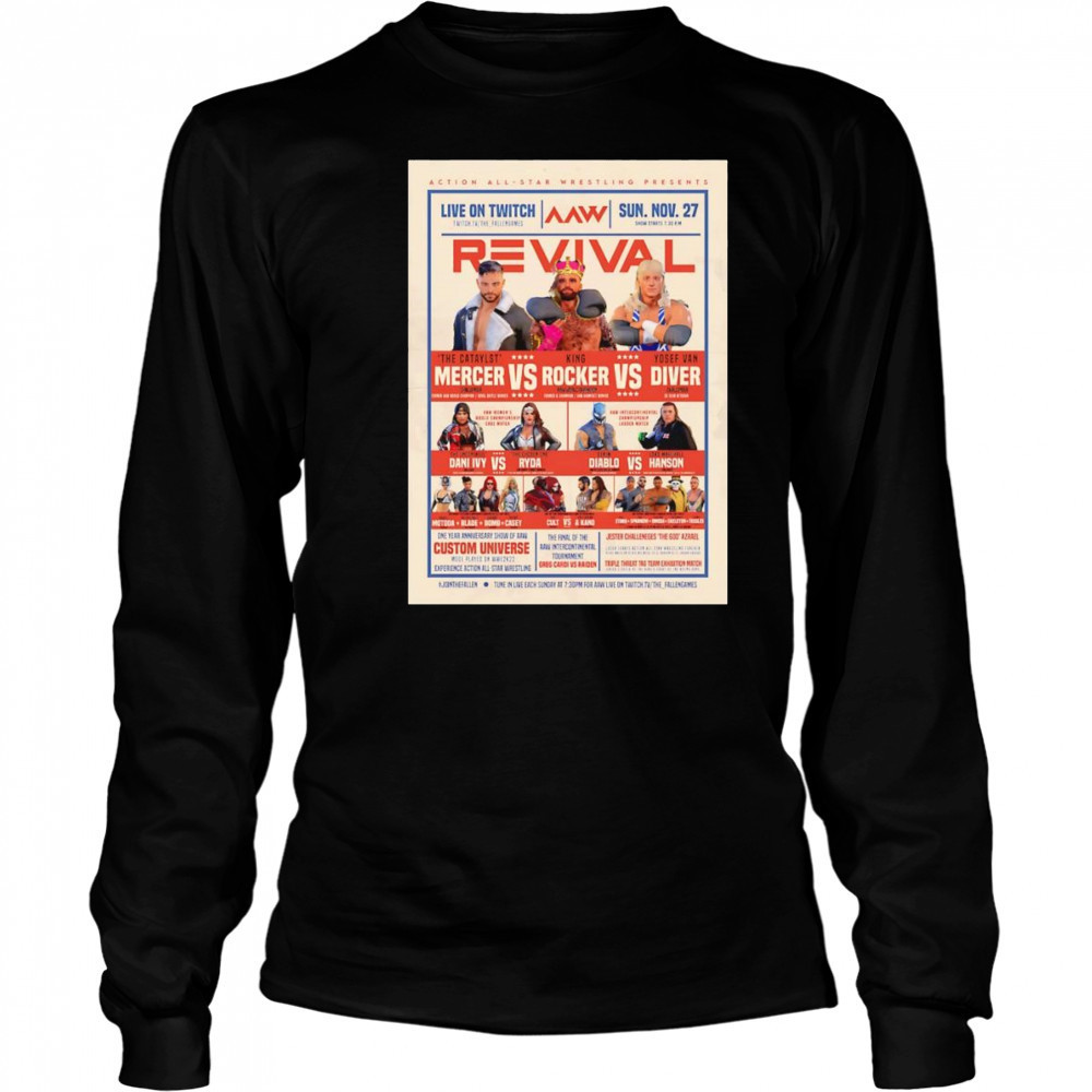AAW Revival poster shirt Long Sleeved