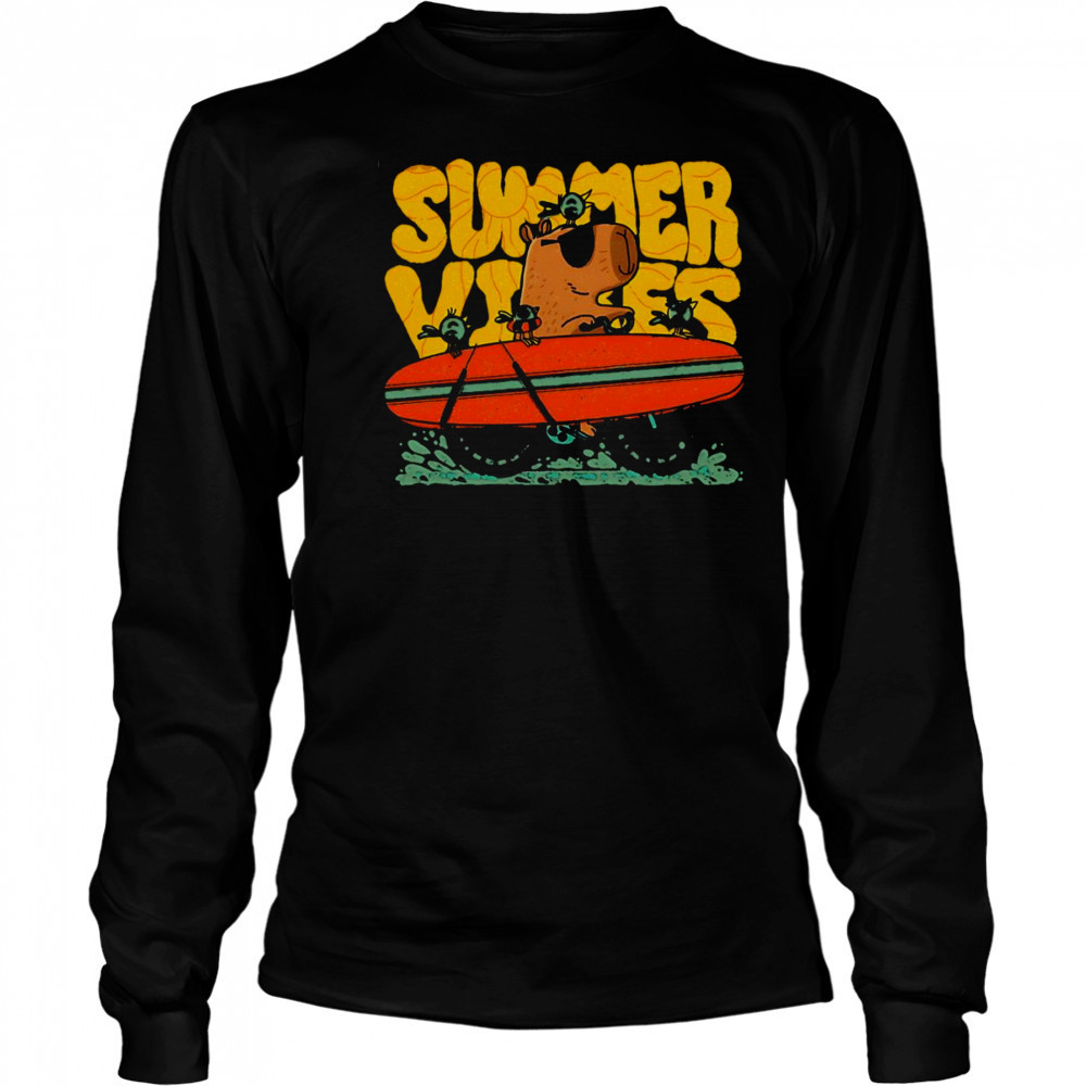 Capy Summer Vibes shirt Long Sleeved