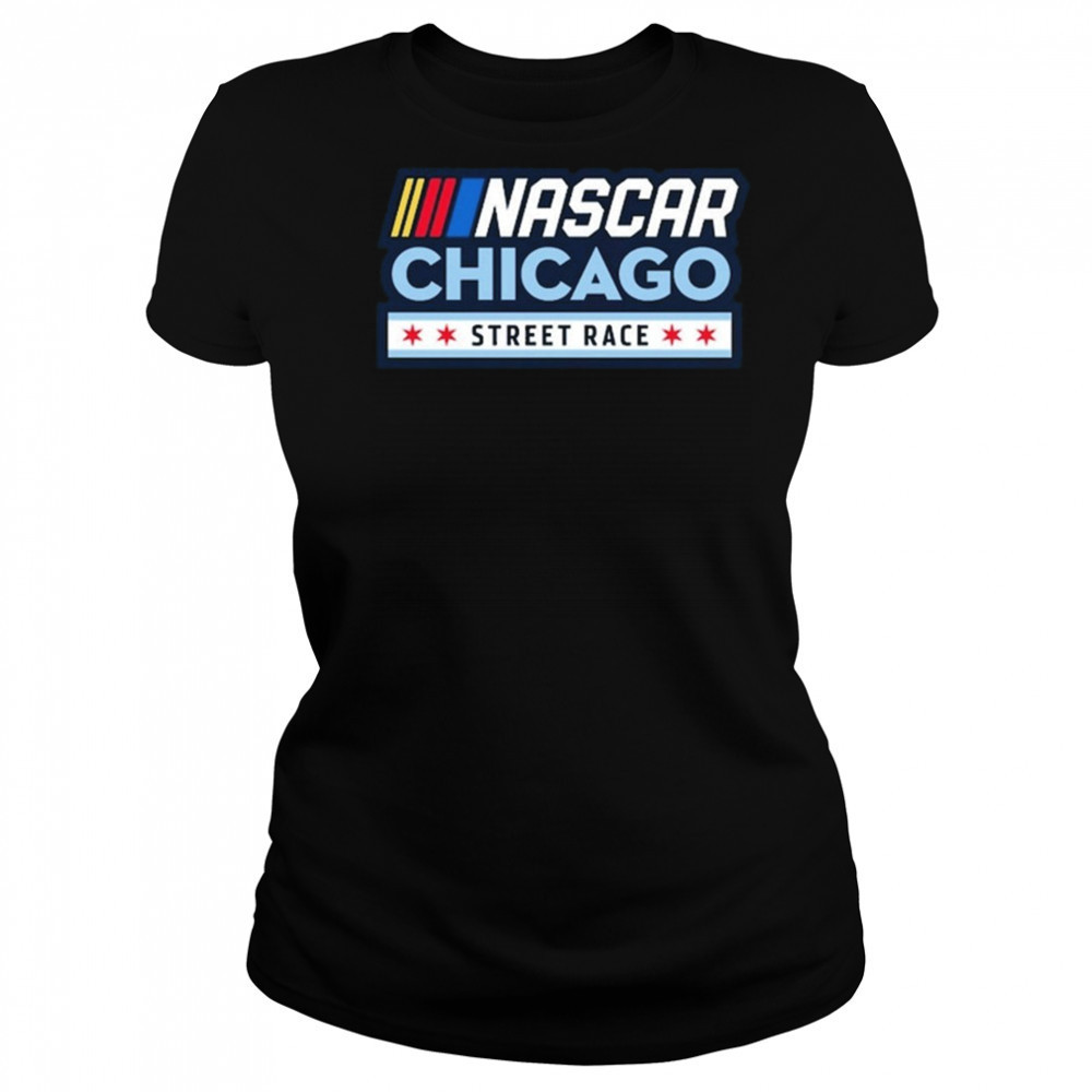 Chicago Street Race NASCAR Black Logo Shirt Women's T-shirt