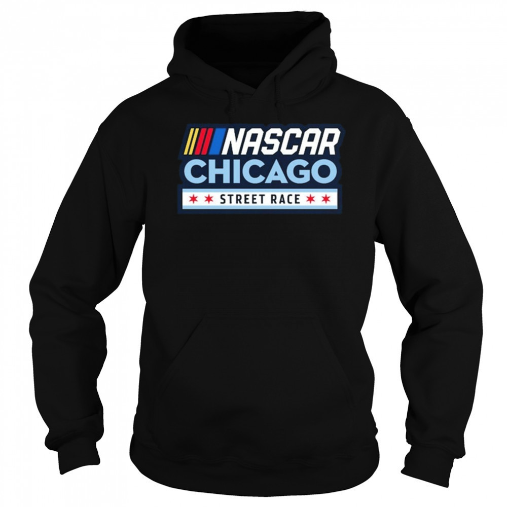 Chicago Street Race NASCAR Black Logo Shirt Hoodie