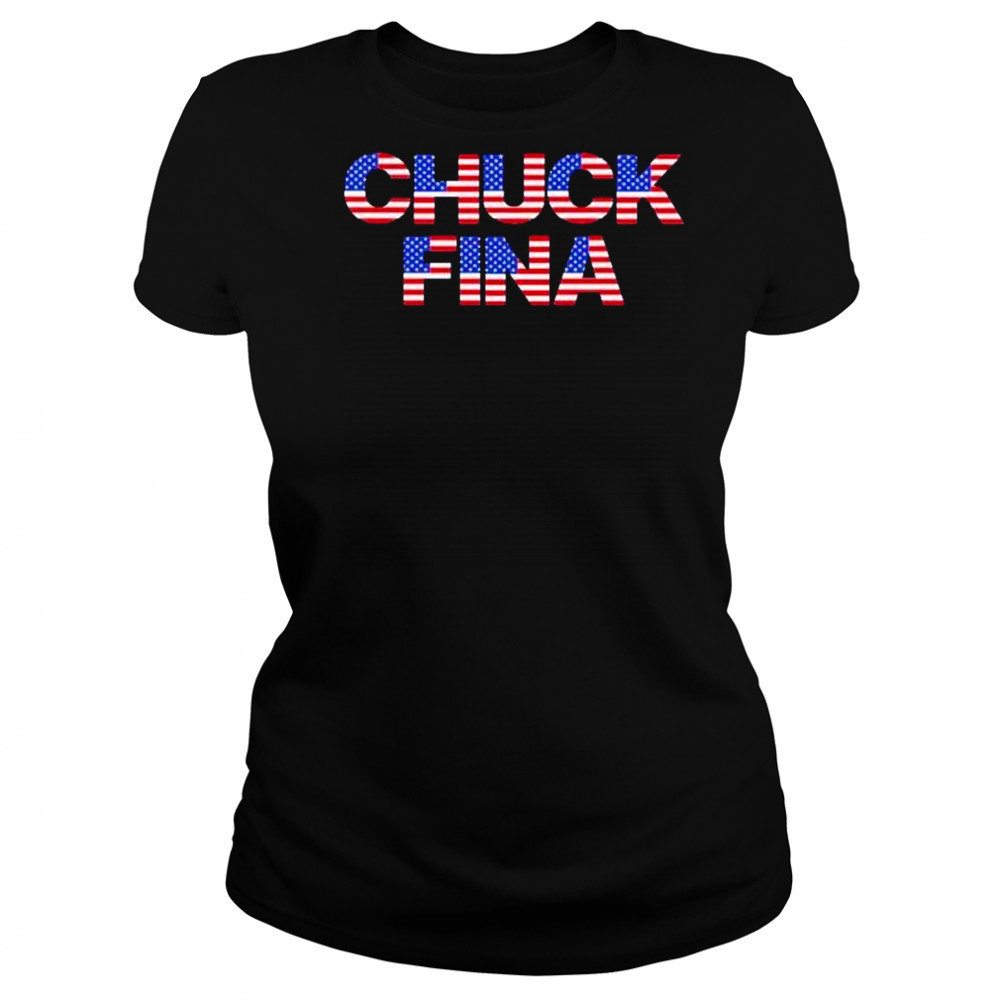 Chuck Fina US flag shirt Women's T-shirt