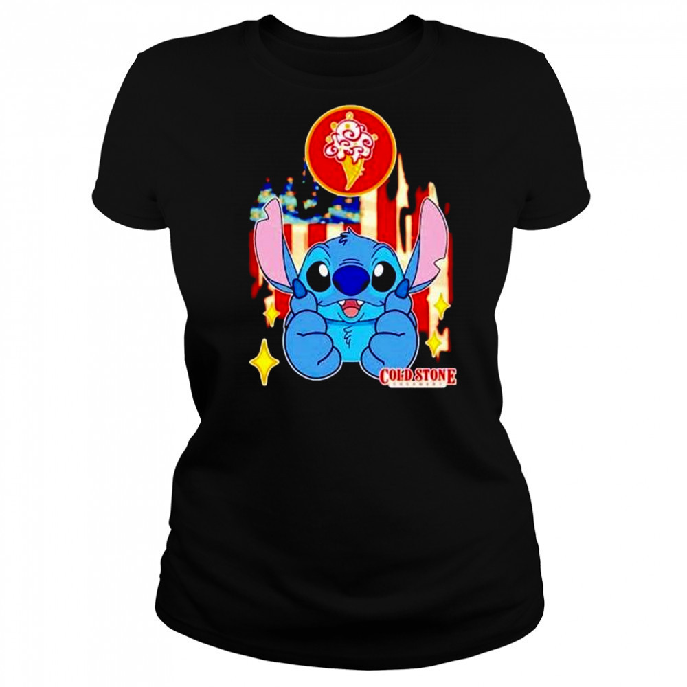 Cold Stone Stitch US flag 4th of July shirt Women's T-shirt
