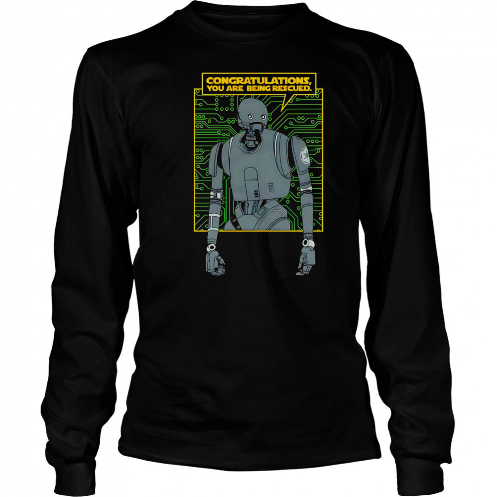 Congratulations you are being Rescued shirt Long Sleeved