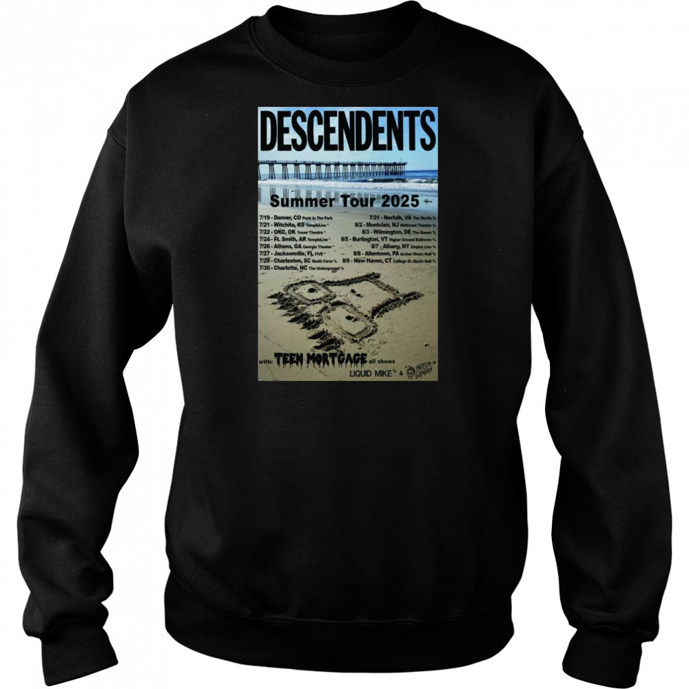 Descendents Summer Tour 2025 with Teen Mortgage t-shirt Sweatshirt
