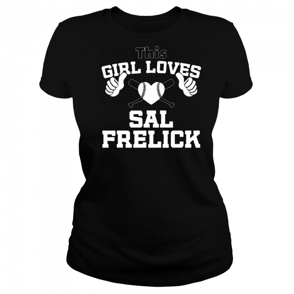 Ella Vancuyk Wearing This Girl Loves Sal Frelick Milwaukee Brewers t-shirt Women's T-shirt