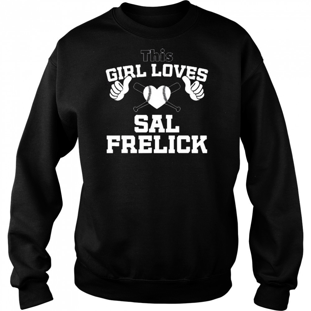 Ella Vancuyk Wearing This Girl Loves Sal Frelick Milwaukee Brewers t-shirt Sweatshirt