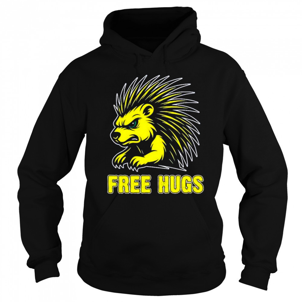 Free hugs libertarian porcupine shirt Hoodie