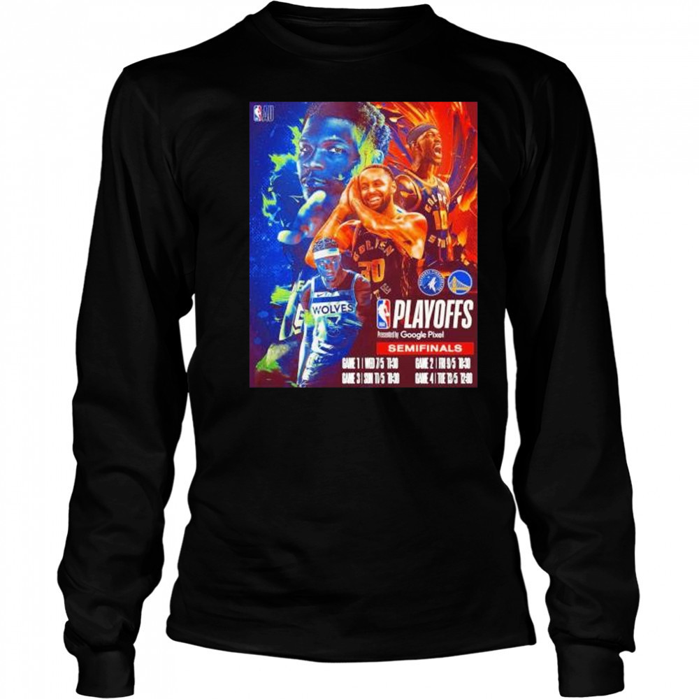 Game 1 of the Western Conference Semi-Final Minnesota and Golden State shirt Long Sleeved