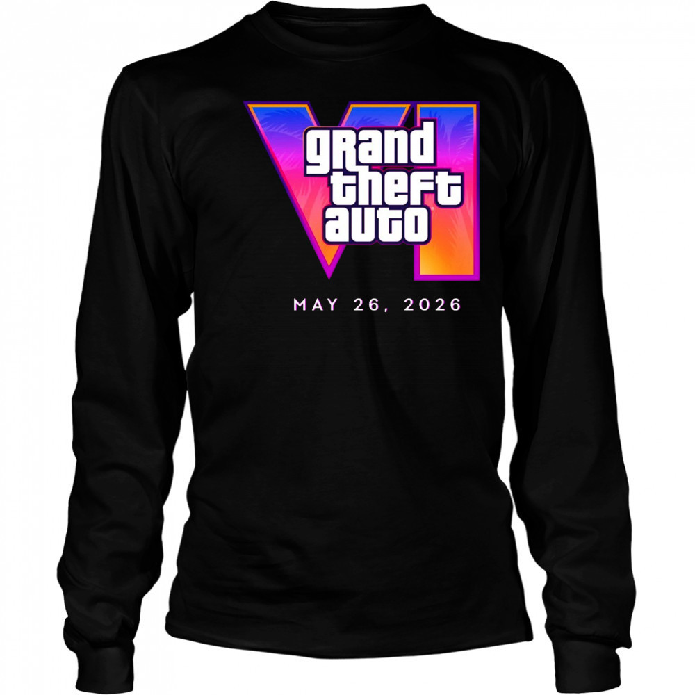 Grand Theft Auto VI trailer 2 May 26 2026 t-shirt Long Sleeved