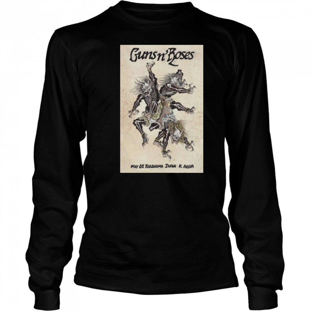 Guns N’ Roses At K Arena On May 5 2025 Show Poster Shirt Long Sleeved