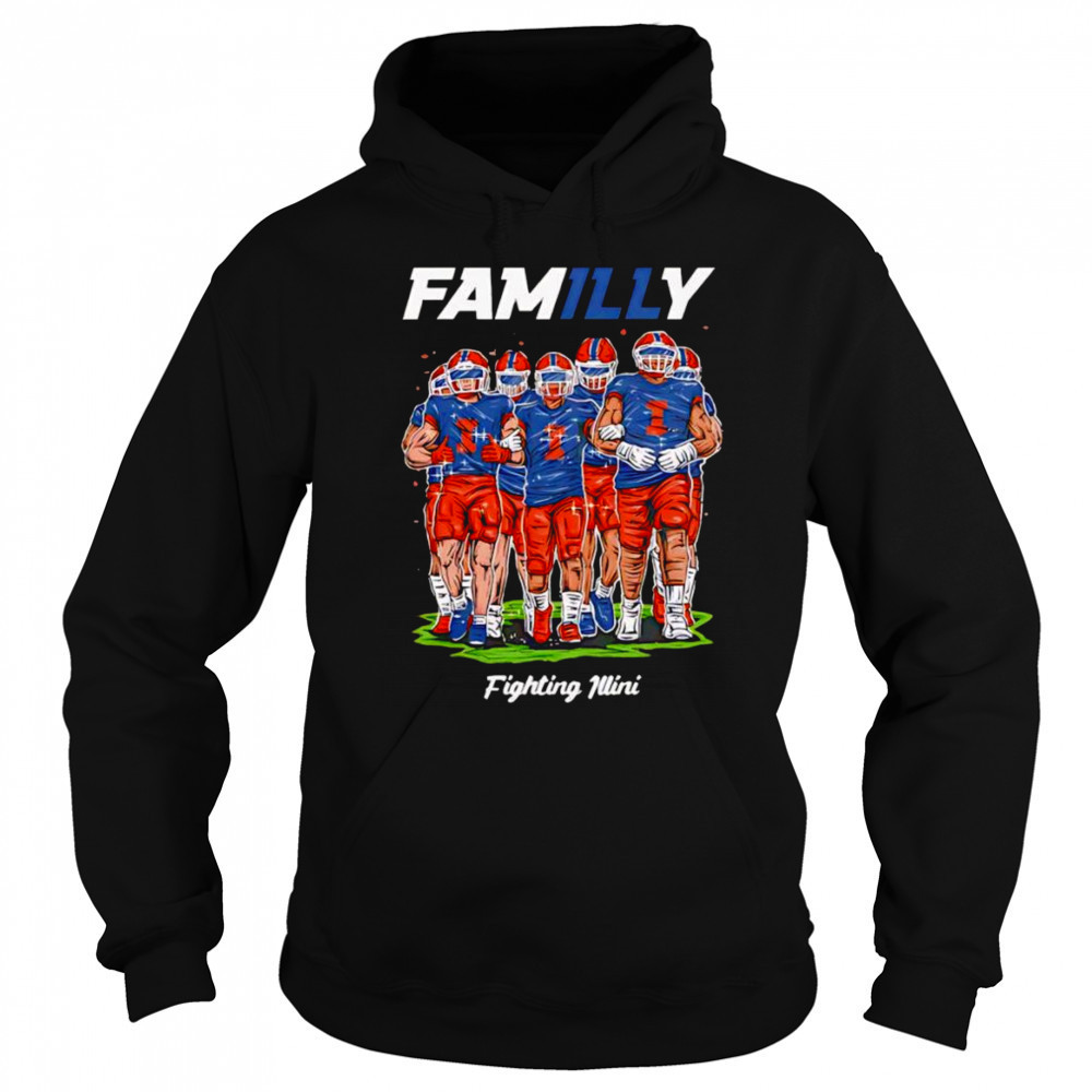 Illini FamILLy Hand Sketched shirt Hoodie