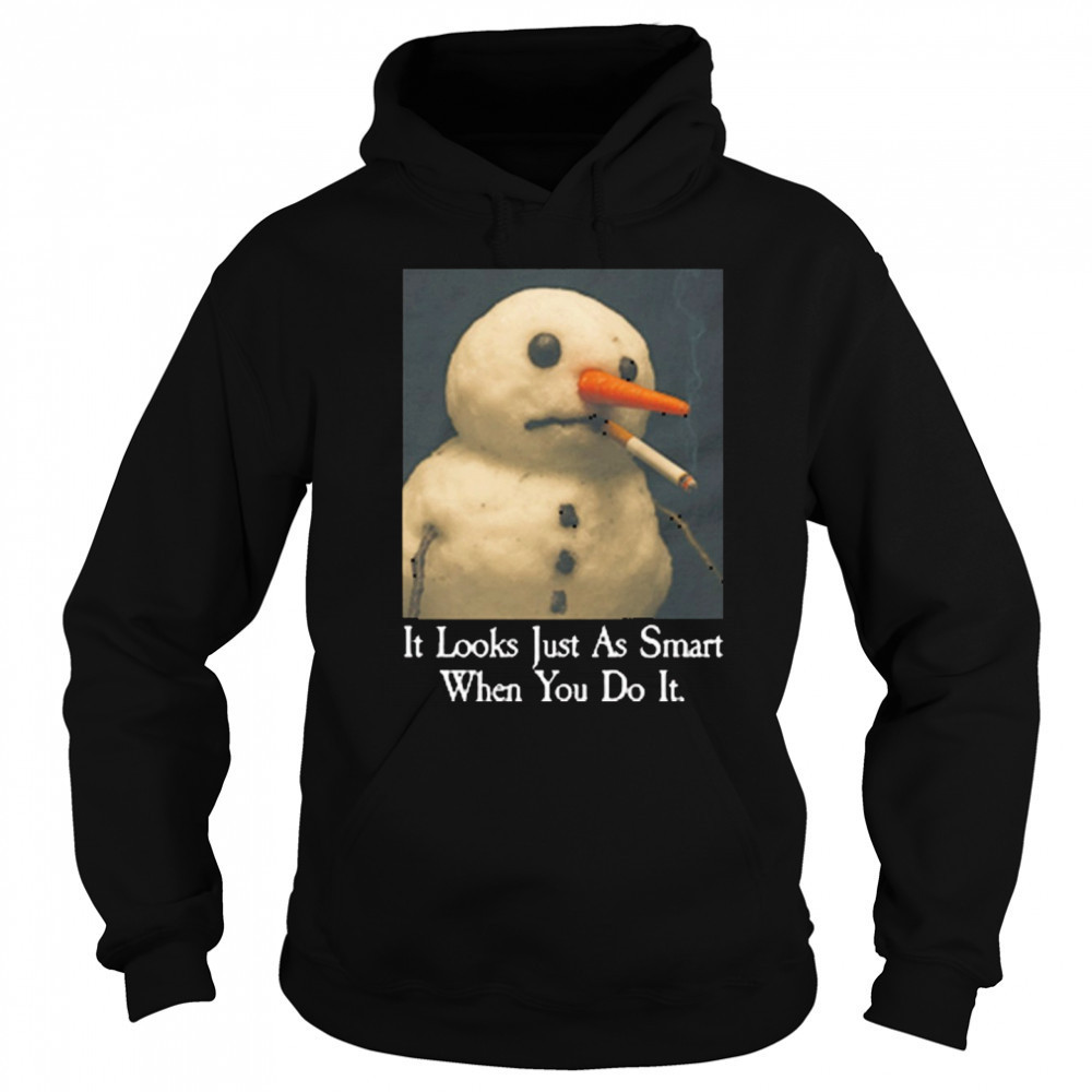It Looks Just As Smart When You Do It Snowman That Go Hard t-shirt Hoodie
