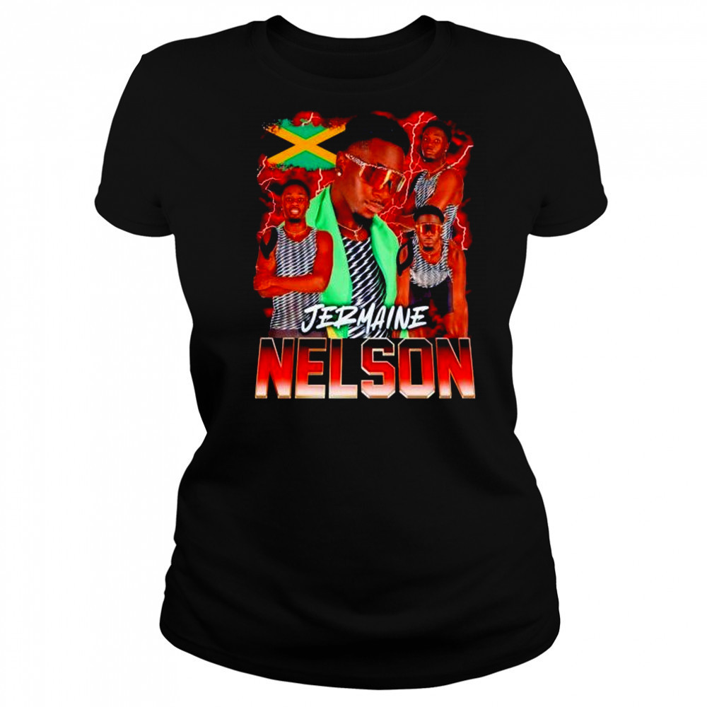 Jermaine Nelson player collage graphic shirt Women's T-shirt