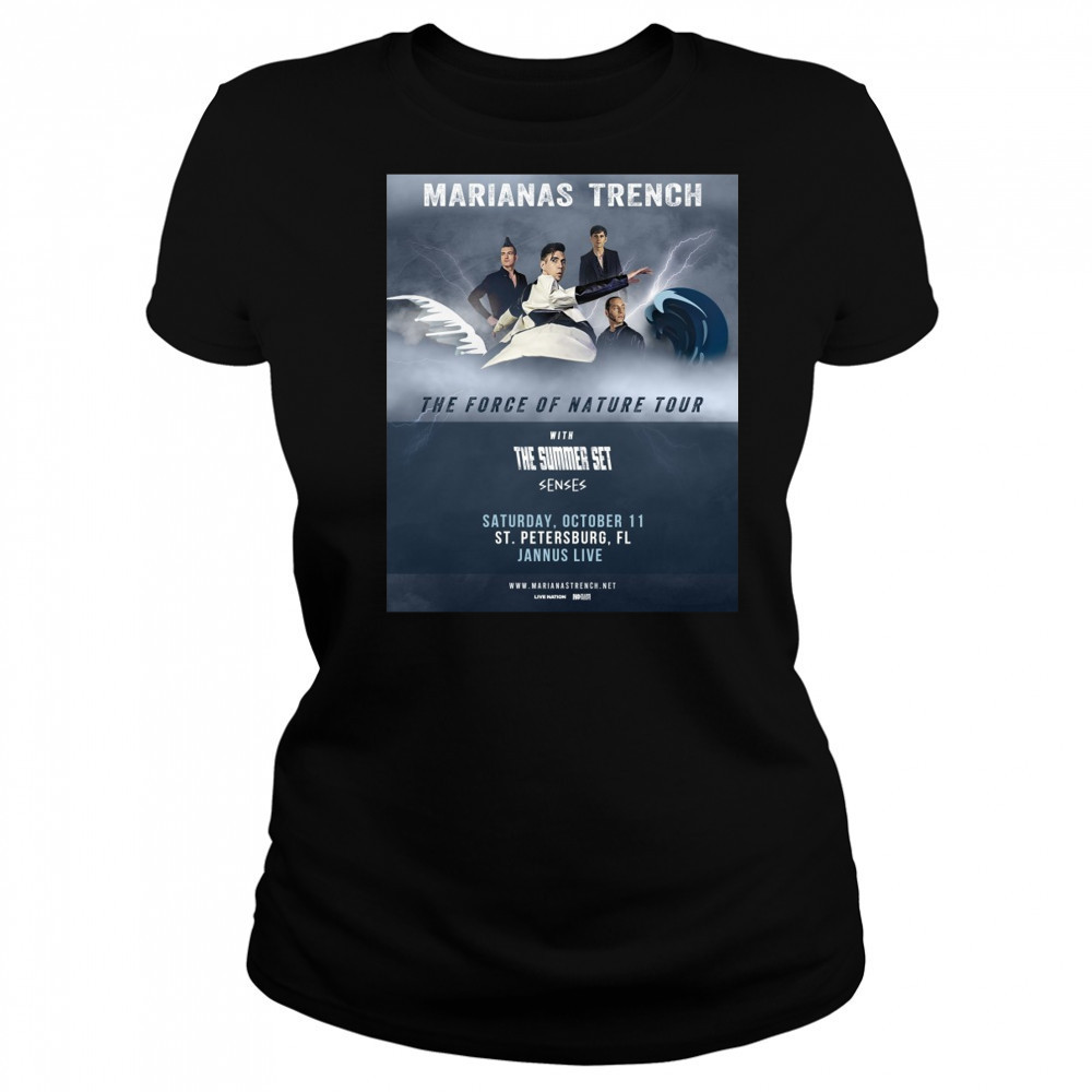 Marianas Trench Recruit The Summer Set and senses For Force of Nature Tour shirt Women's T-shirt