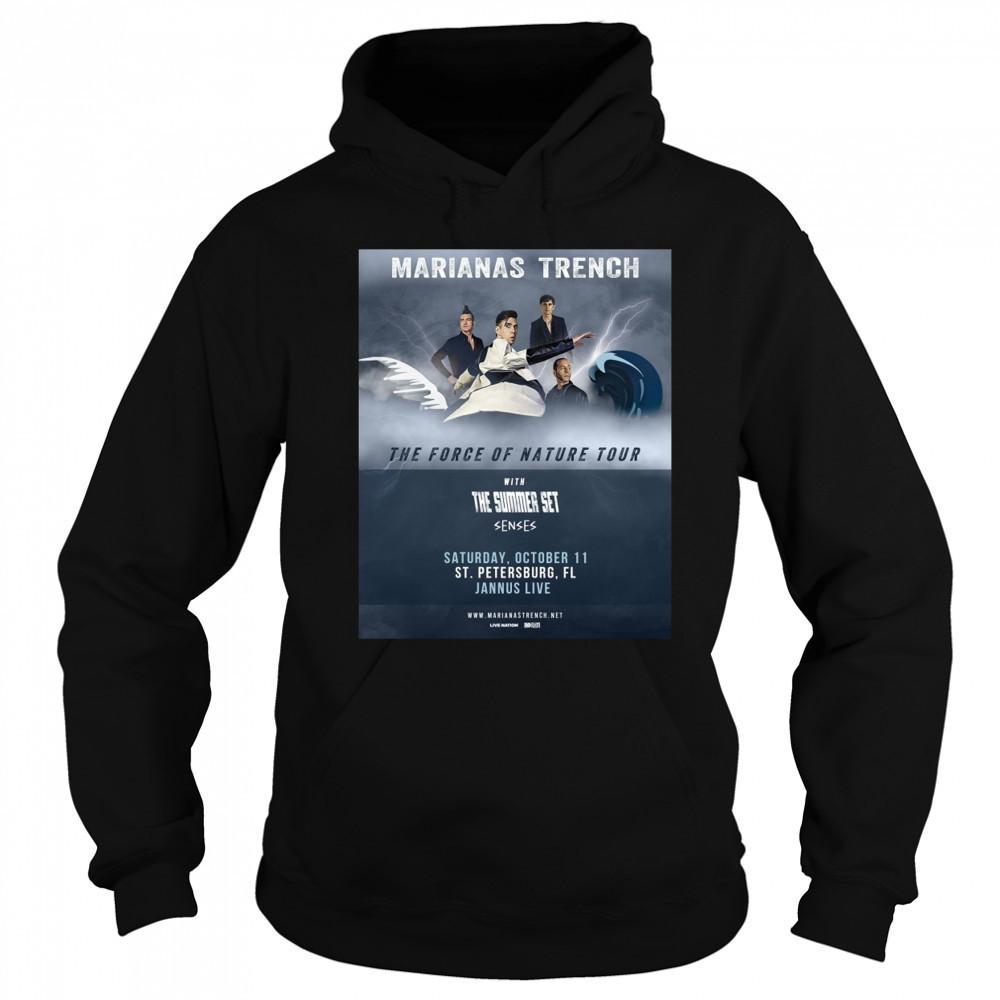 Marianas Trench Recruit The Summer Set and senses For Force of Nature Tour shirt Hoodie