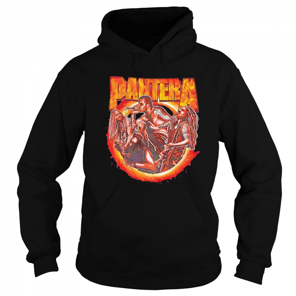 Pantera Band Portrait Flames shirt Hoodie