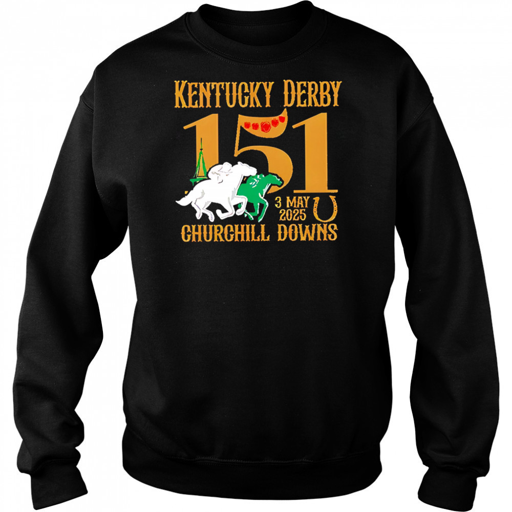 2025 Kentucky Derby Embroidered Baseball shirt Sweatshirt