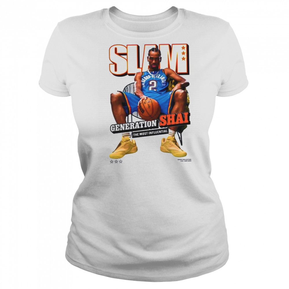 Alexander Oklahoma City Thunder SLAM 2025 Cover Graphic T Shirt Women's T-shirt