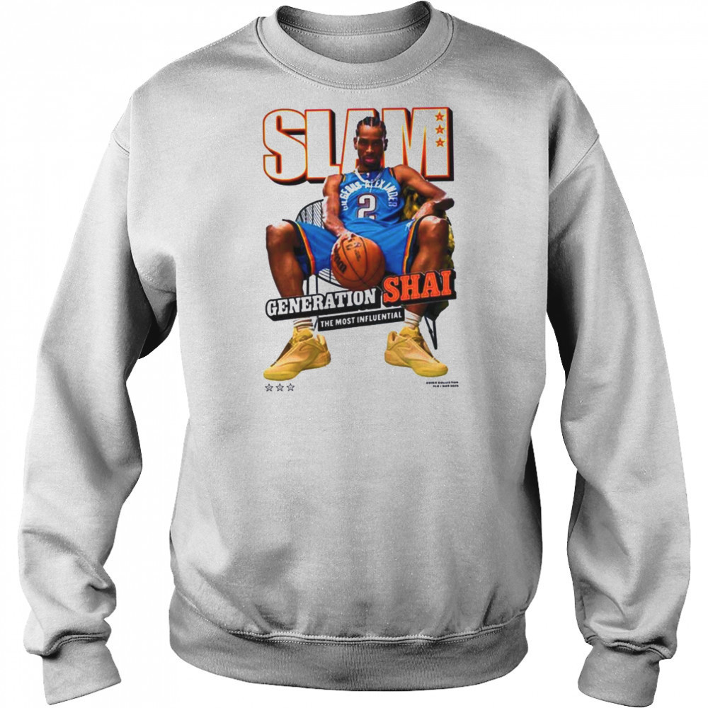 Alexander Oklahoma City Thunder SLAM 2025 Cover Graphic T Shirt Sweatshirt