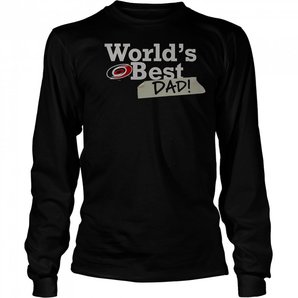 Carolina Hurricanes World’s Best Dad T-Shirt Long Sleeved