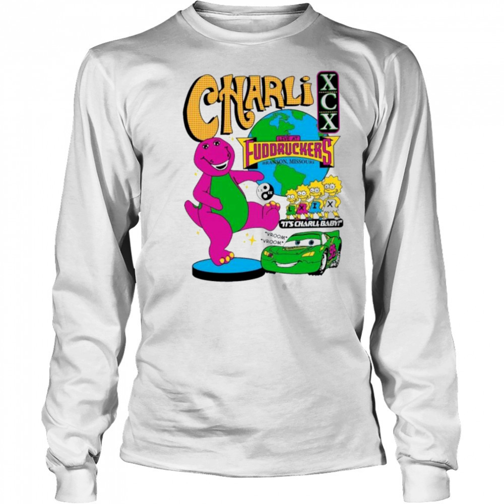 Charli Xcx Live At Fuddruckers Branson Missouri It’s Charli Baby Vroom Vroom Brian Robert Jones T shirts Long Sleeved