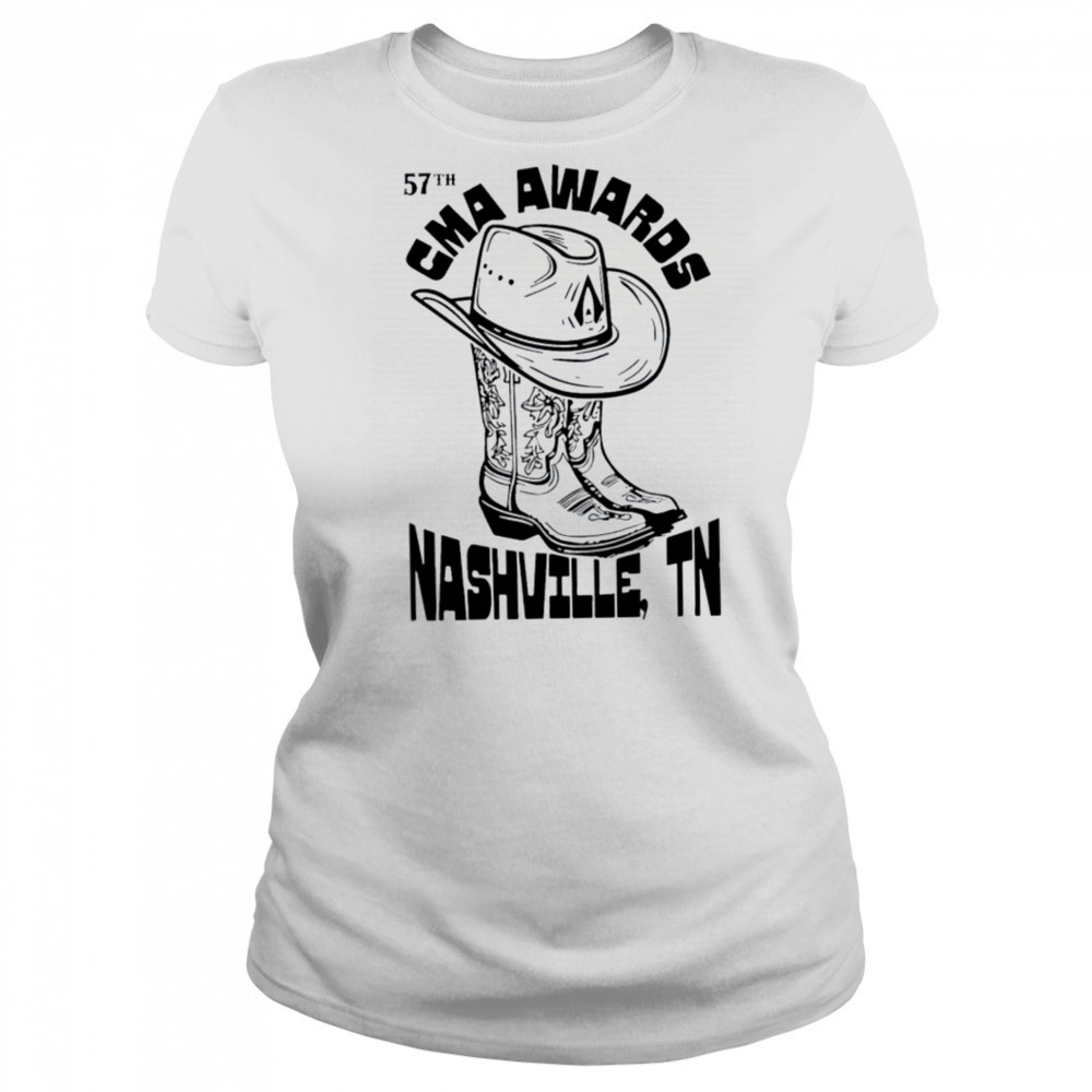 CMA Awards 57th Nashville TN Boots Hat T Shirts Women's T-shirt