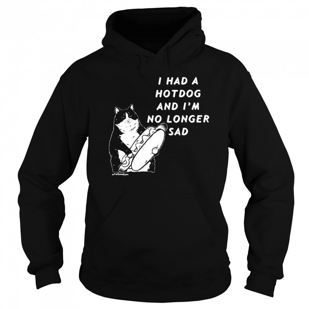 Danial Ryan Wearing I Had A Hotdog And I’m No Longer Sad t-shirt Hoodie