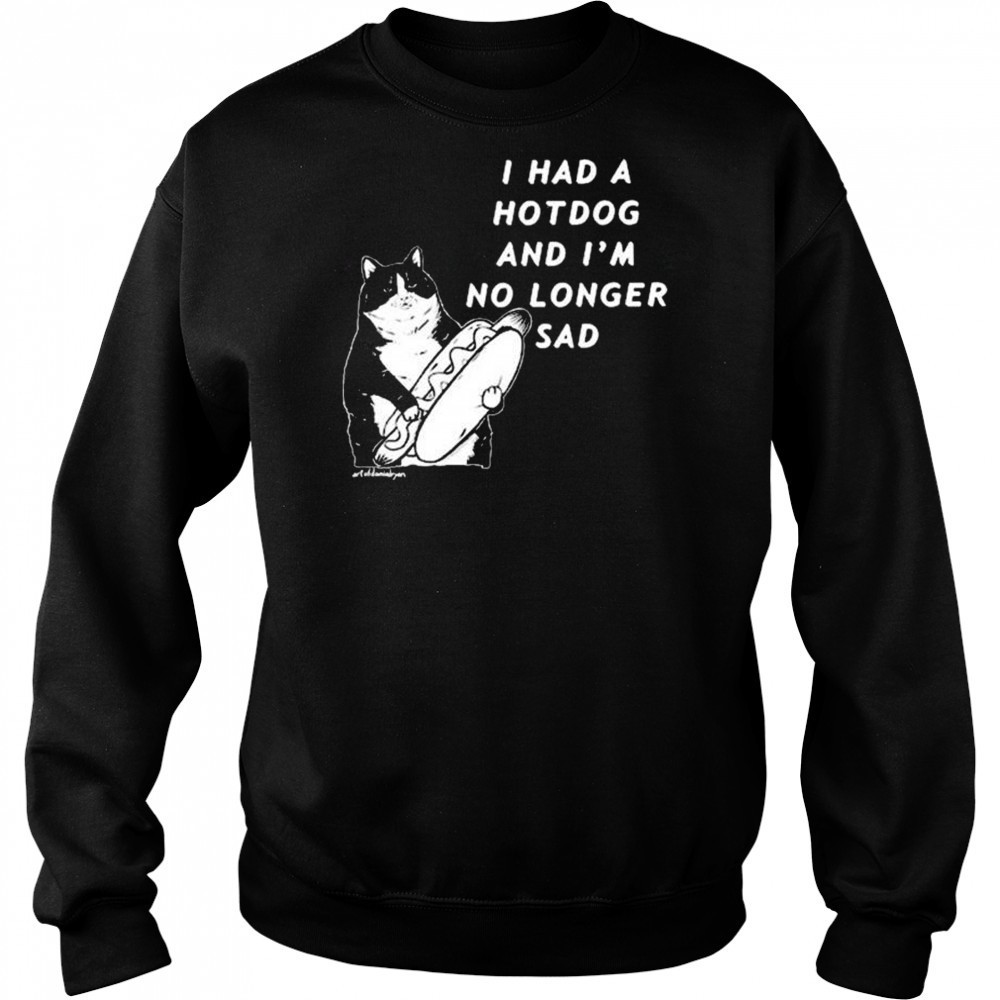 Danial Ryan Wearing I Had A Hotdog And I’m No Longer Sad t-shirt Sweatshirt