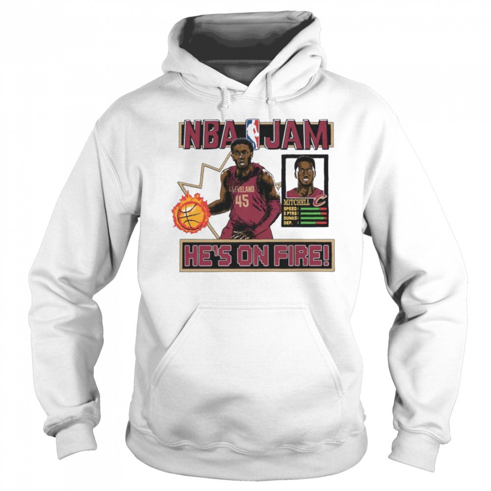 Donovan Mitchell Cleveland Cavaliers Homage Unisex NBA Jam Shirt Hoodie