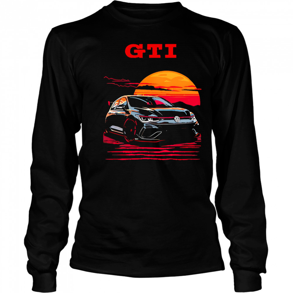 GTI car sunset shirt Long Sleeved